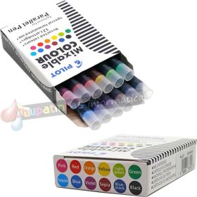 Pilot Pack de 12 Recargas para Pluma Estilográfica Parallel - Capacidad 1ml - Color Sepia-3