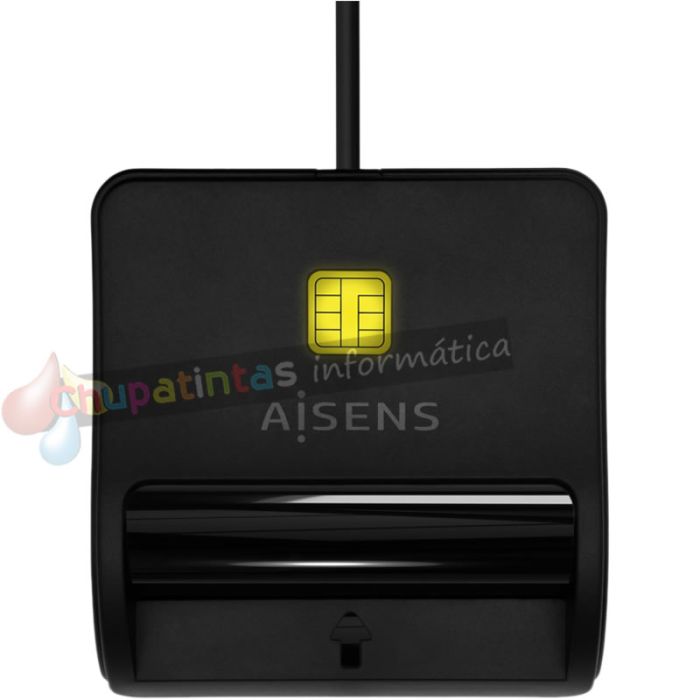 Aisens Lector de Tarjeta Inteligente DNI - USB-C -ASCR-SN03-BK - Color Negro-2