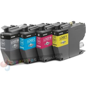 Brother LC422 Pack de 4 Cartuchos de Tinta Originales - LC422VAL-2
