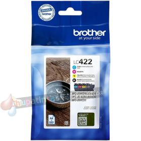 Brother LC422 Pack de 4 Cartuchos de Tinta Originales - LC422VAL-5