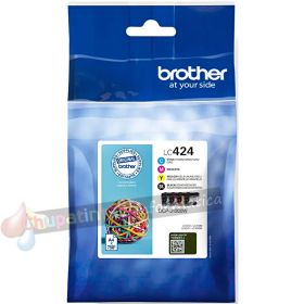 Brother LC424 Pack de 4 Cartuchos de Tinta Originales - LC424VAL-3