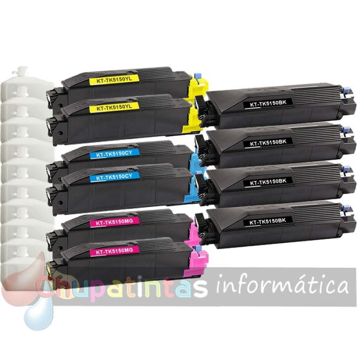KYOCERA TK5150 COMPATIBLE TÓNER PACK AHORRO 10 CARTUCHOS