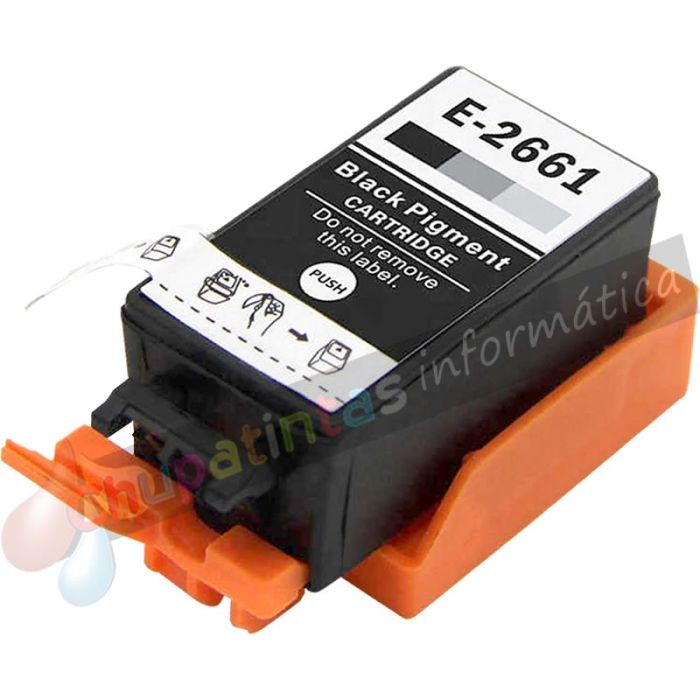 Epson T266 Negro Cartucho de Tinta Genérico - Reemplaza C13T26614010-1