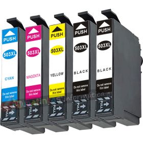 Epson 503XL Pack Ahorro 5 Cartuchos de Tinta Genéricos