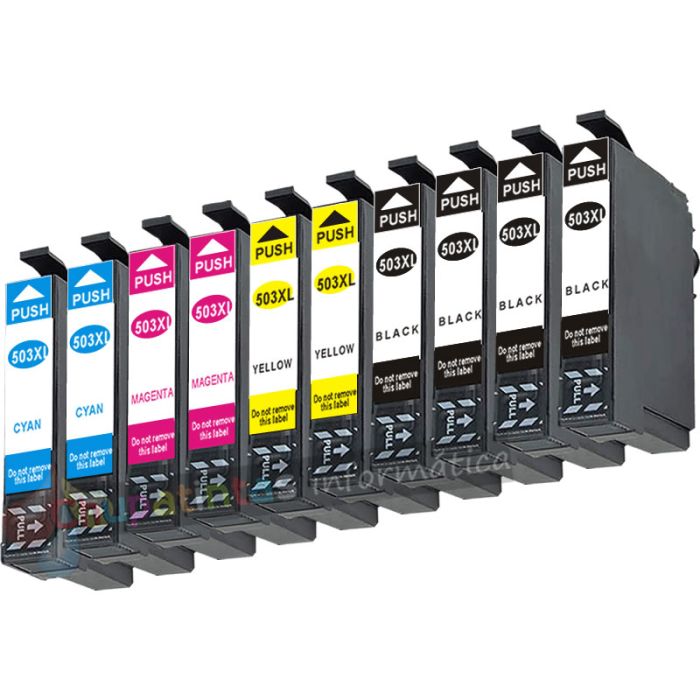 Epson 503XL Pack Ahorro 10 Cartuchos de Tinta Genericos