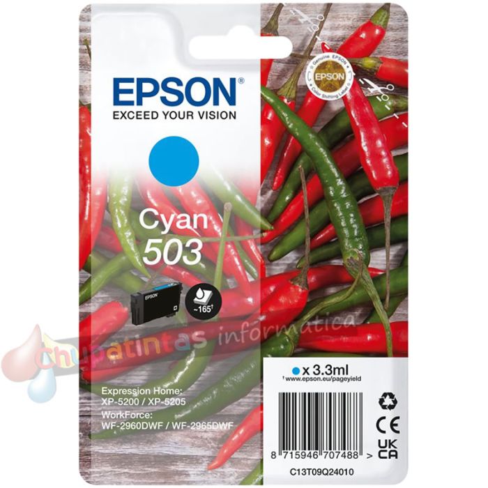 Epson 503 Cian Cartucho de Tinta Original - C13T09Q24010-1