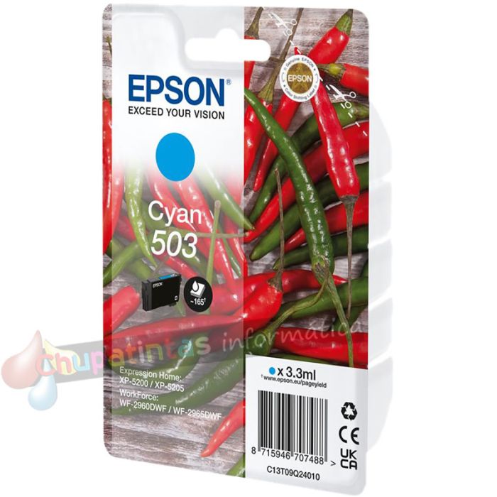 Epson 503 Cian Cartucho de Tinta Original - C13T09Q24010-2