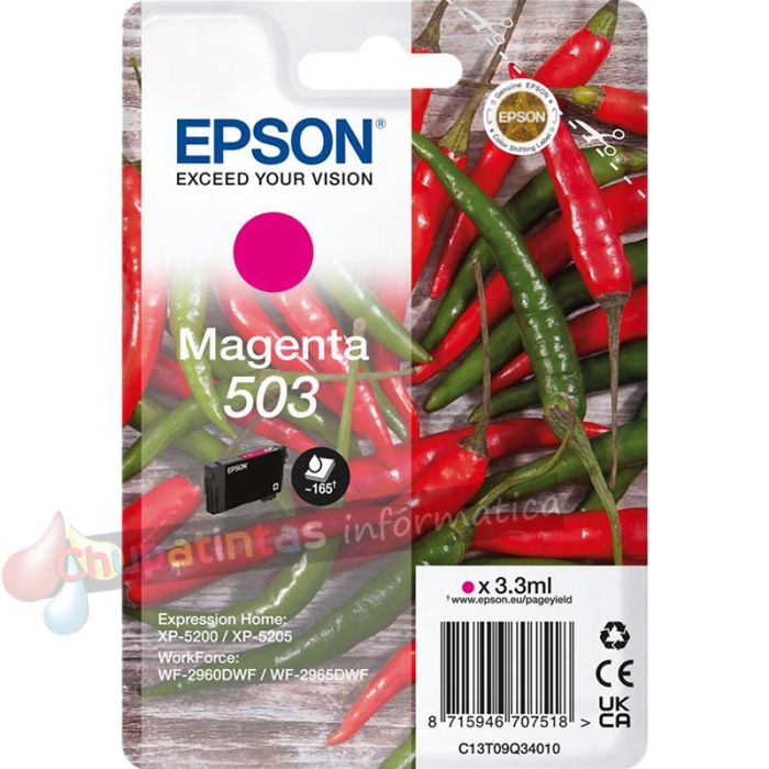 Epson 503 Magenta Cartucho de Tinta Original - C13T09Q34010-1
