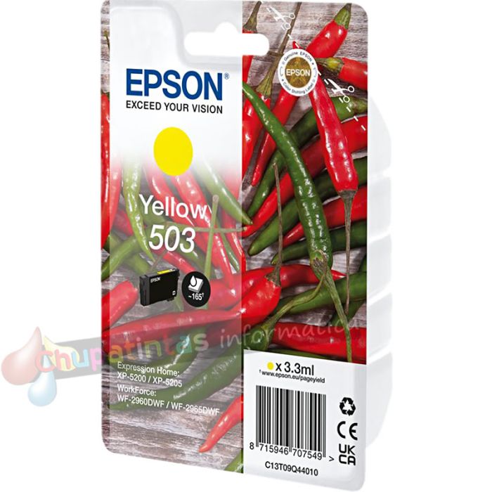 Epson 503 Amarillo Cartucho de Tinta Original - C13T09Q44010-2
