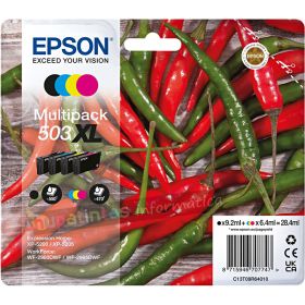Epson 503XL Pack de 4 Cartuchos de Tinta Originales - C13T09R64010-1