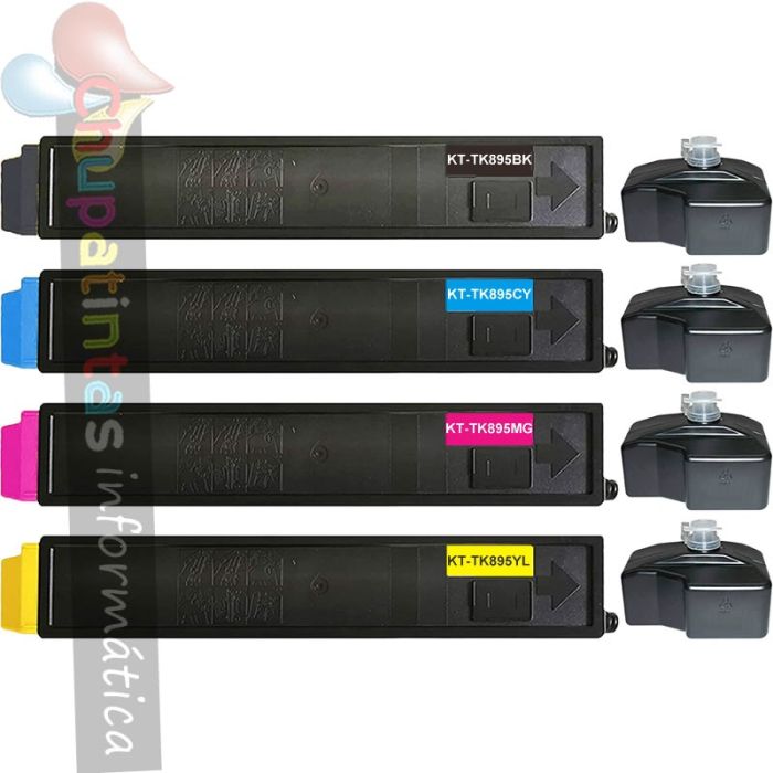 KYOCERA TK895 COMPATIBLE TÓNER PACK AHORRO 4 CARTUCHOS