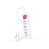 Nanocable Regleta 3 Tomas Interruptor 1.4m - Color Blanco