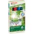 Edding 22 EcoLine Pack de 4 Rotuladores Permanentes - Punta Biselada - Trazo entre 1 y 5mm - 90% de Plastico Reciclado - Colores Surtidos