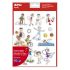 Apli Bolsa de Gomets Tematicos Deportes - 204 Gomets en 12 Hojas - Ilustraciones Divertidas para Enriquecer Vocabulario y Habilidades Motoras - Adhesivo Removible - Adhesivo Base Agua - Libre de Disolventes - Colorido