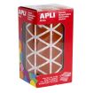 Apli Gomets Triangulares Marron 20x20x20mm - 59 Hojas Pretroqueladas - 2832 Gomets por Rollo - Ideal para Escuelas y Talleres Infantiles - Adhesivo Base Agua y Libre de Disolventes - Cumple con Normas EN-71 y FSC