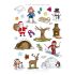 Apli Bolsa de Gomets Tematicos el Invierno - 69 Gomets en 3 Hojas - Adhesivo Removible - Ilustraciones Educativas - Adhesivo Base Agua - Libre de Disolventes - Colorido Invierno