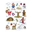 Apli Bolsa de Gomets Tematicos el Invierno - 69 Gomets en 3 Hojas - Adhesivo Removible - Ilustraciones Educativas - Adhesivo Base Agua - Libre de Disolventes - Colorido Invierno