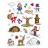 Apli Gomets Tematicos el Invierno - 276 Gomets en 12 Hojas - Ilustraciones Educativas - Adhesivo Removible - Ideal para Escuelas - Adhesivo Base Agua - Libre de Disolventes - Colorido