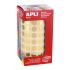 Apli Gomets Redondos de Ø 10.5mm en Oro Metalizado - 59 Hojas Pretroqueladas - 5192 Gomets por Rollo - Ideal para Actividades Infantiles - Cumple con Normas de Calidad y Seguridad