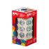 Apli Gomets Redondos Holograficos - Tamaño Ø 20mm - Adhesivo Permanente - 59 Hojas Pretroqueladas - 1770 Gomets por Rollo - Ideal para Escuelas y Talleres Infantiles
