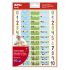 Apli Gomets Tematicos los Numeros - 660 Gomets en 12 Hojas - Ayuda a Identificar y Cuantificar Numeros - Adhesivo Removible - Ideal para Escuelas - Adhesivo Base Agua - Libre de Disolventes - Color Variado