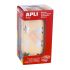 Apli Gomets Estrella Plata Metalizado - Tamaño 19.5mm - 1416 Gomets por Rollo - Adhesivo Base Agua - Normas EN-71 y FSC