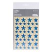 Apli Gomets Estrella Holograficos - Tamaño 12.5mm y 19.5mm - Adhesivo Permanente - 120 Gomets por Bolsa - Desarrollo de Habilidades y Creatividad - Color Azul