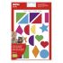 Apli Gomets Tematicos Formas Geometricas xL - 2 Hojas A4 (64 Gomets) - Desarrollados con Educadores - Adhesivo Removible - Tamaño xL sin Borde - Adhesivo Base Agua - Libre de Disolventes - Colorido
