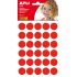 Apli Gomets Redondos Ø 20mm - 180 Unidades en 6 Hojas - Adhesivo Permanente - Desarrollo de Habilidades y Creatividad - Adhesivo Base Agua - Libre de Disolventes - 100% Reciclables - Color Rojo