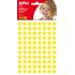Apli Gomets Redondos Ø 10.5mm - 6 Hojas con 528 Gomets - Adhesivo Permanente - Desarrollo de Habilidades y Creatividad - Adhesivo Base Agua - Libre de Disolventes - 100% Reciclables - Color Amarillo