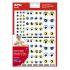 Apli Gomets Tematicos con Ojos - 312 Gomets - Identificacion de Emociones y Expresiones - Desarrollo de Habilidades Motoras - Adhesivo Removible - Adhesivo Base Agua - Libre de Disolventes - Color Azul y Verde