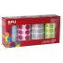 Apli Gomets Redondos Ø 20mm - Colores Surtidos - Adhesivo Permanente - 4 Rollos - 7080 Gomets - Desarrollo Psicomotriz - Normas EN-71 y FSC