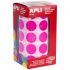 Apli Gomets Redondos Fucsia Ø 20mm - 59 Hojas Pretroqueladas - 1770 Gomets por Rollo - Ideal para Escuelas y Talleres Infantiles - Cumple Normas EN-71 y FSC