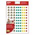 Apli Gomets Cara Feliz Mini - 180 Gomets por Bolsa - 4 Estilos de Cara Diferentes - Adhesivo Removible - Motivan y Premian - Enseñan a Expresar Sentimientos- Adhesivo Base Agua - Libre de Disolventes - Colorido