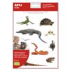 Apli Gomets Tematicos Realistas de Reptiles y Anfibios - 20 Gomets - Imagenes Realistas para Relacionar Animales - Adhesivo Removible - Adhesivo Base Agua - Libre de Disolventes - Descubre el Surtido