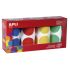 Apli Gomets Redondos Ø 45mm - Pack de 4 Rollos Surtidos - 1416 Gomets por Pack - Adhesivo Permanente - Hojas Pretroqueladas - Ideal para Guarderias - Desarrolla Psicomotricidad Fina - Cumple Normas EN-71 y FSC - Adhesivo Base Agua - Papeles ECF - Materia