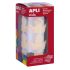 Apli Gomets Estrella Plata Metalizado - 33mm - Adhesivo Permanente - 708 Gomets por Rollo - Facil Separacion