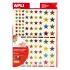 Apli Gomets Estrella Adhesivo Permanente - 10mm, 14mm y 20mm - 624 Gomets por Bolsa - Desarrollo de Habilidades Creativas y Psicomotricidad Fina - Normas de Calidad y Seguridad Cumplidas - Colores Metalizados