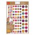 Apli Gomets Redondos Adhesivo Permanente - Ø 10mm, Ø 14mm y Ø 20mm - 624 Gomets por Bolsa - Desarrollo de Habilidades y Creatividad - Colores Colores