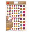 Apli Gomets Redondos Adhesivo Permanente - Ø 10mm, Ø 14mm y Ø 20mm - 624 Gomets por Bolsa - Desarrollo de Habilidades y Creatividad - Colores Colores
