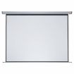 Nobo Pantalla de Proyeccion Electrica para Pared 2400 × 1800mm - Montaje en Pared - Control Remoto - Superficie Blanca Mate - Color Blanco