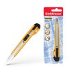 Erichkrause Cuter con Fijador Automatico Universal - Sistema de Retencion de Cuchilla Autobloqueo - Partidor Incorporado - Cuchilla Segmentada de Acero Resistente al Desgaste - Color Negro