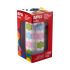 Apli Kids Rollo de 900 Gomets con Forma de Flor - Adhesivo Base Agua - Libre de Disolventes - Materiales 100% Reciclables - Colores Azul, Verde y Rosa Pastel