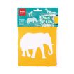 Apli Kids Bolsa de 6 Plantillas de Animales de la Selva - 9 Formas de Animales - Polipropileno Flexible - Lavables - Colores Surtidos