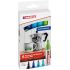 Edding 3000 Pack de 5 Rotuladores Permanentes Colores Frios - Punta Redonda de 1.5mm - Trazo entre 1.5 y 3mm - Recargable - Secado Rapido - Colores Surtidos