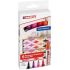 Edding 3000 Pack de 5 Rotuladores Permanentes Colores Calidos - Punta Redonda de 1.5mm - Trazo entre 1.5 y 3mm - Recargable - Secado Rapido - Colores Surtidos