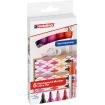 Edding 3000 Pack de 5 Rotuladores Permanentes Colores Calidos - Punta Redonda de 1.5mm - Trazo entre 1.5 y 3mm - Recargable - Secado Rapido - Colores Surtidos