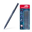 Erichkrause Pack de 3 Boligrafos F-15 - Trazo Fino de 06mm - Tinta en Colores Azul, Negro y Rojo - Color Del Cuerpo Opaco Redondo - Longitud de Linea Continua de 400m - Color Del Tapon Coincide con La Tinta