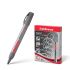ErichKrause Pt-350 Marcador de Pintura - Sistema de Suministro de Tinta de Valvula - Cuerpo de Aluminio Resistente - Punta en Forma de Bala - Resistente al Agua y a los Rayos UV - Color Plateado
