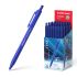 Erichkrause Boligrafo Automatico R-305 - Recargable - Punta de Aguja - Cuerpo Hexagonal Opaco - Tinta de Secado Rapido - Color Azul